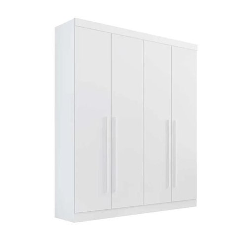 Guarda Roupa da Vinci 4 Portas 3 Gavetas Branco - D Doro