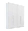 Ver imagem 1 de Guarda Roupa da Vinci 4 Portas 3 Gavetas Branco - D Doro