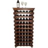 Adega Vinho Madeira 50 Garrafas Tipo Mesinha Cor Embuia C05 - 1