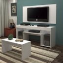 Ver imagem 1 de Rack com Mesa Embutida e Painel para TV até 55 Polegadas Ravena Espresso Móveis