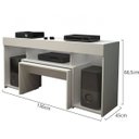 Ver imagem 3 de Rack com Mesa Embutida e Painel para TV até 55 Polegadas Ravena Espresso Móveis