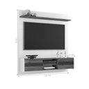 Ver imagem 2 de Painel Home Suspenso Lord para Tv até 55 Polegadas Grafite Nature Liberty Móveis 136cm 2 Portas