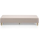 Ver imagem 5 de Puff Decorativo Sala de Estar Bali W01 Pés Palito 190x60cm Bouclê Creme - Lyam Decor