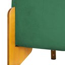 Ver imagem 2 de Puff Decorativa para Sala Thor Base Madeira Maciça Veludo Divini Decor:verde