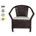 Ver imagem 2 de Kit 2"tronas Fibra Sintética Tabaco com Branco Gelo