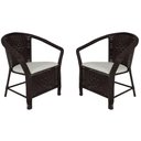 Ver imagem 1 de Kit 2"tronas Fibra Sintética Tabaco com Branco Gelo