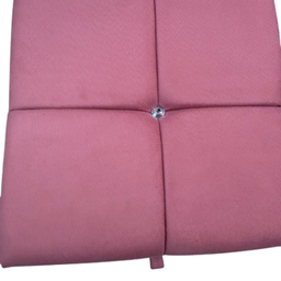 Puff Quadrado Báu Suede Rosa - Fri Varejo - 2
