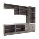 Ver imagem 5 de Cozinha Completa Orlando 10 Portas 5 Gavetas 100% Mdf Americana Cinza - Panorama Móveis
