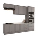 Ver imagem 4 de Cozinha Completa Orlando 10 Portas 5 Gavetas 100% Mdf Americana Cinza - Panorama Móveis