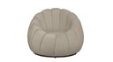 Ver imagem 2 de Kit Poltrona + Puff Decorativo Concha Veludo Bege