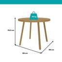 Ver imagem 5 de Conjunto Sala de Jantar Lina 4 Lugares Tampo MDP Cadeiras Tecidos Premium Dourado 99cm Móveis