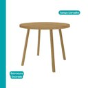 Ver imagem 7 de Conjunto Sala de Jantar Lina 4 Lugares Tampo MDP Cadeiras Tecidos Premium Dourado 99cm Móveis