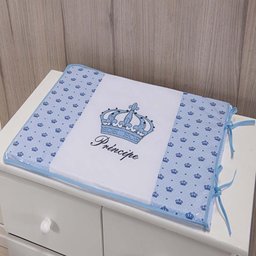 Trocador Bebe 02 Peças 70x50cm Príncipe Imperial Azul Claro - 1