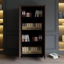 Ver imagem 5 de Armário Alto para Escritório com Portas e 4 Prateleiras 80 x 45 x 160 cm F5 Office Cor:Louro Preto