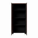 Ver imagem 4 de Armário Alto para Escritório com Portas e 4 Prateleiras 80 x 45 x 160 cm F5 Office Cor:Louro Preto