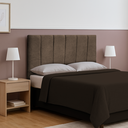 Ver imagem 1 de Cabeceira Casal 1.40 cm para Cama Box Laura Suede:Marrom