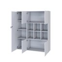 Ver imagem 2 de Armário Alto com Nichos e 05 Portas 161,5x135x42cm Wlan135 Branco Chess