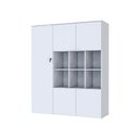 Ver imagem 1 de Armário Alto com Nichos e 05 Portas 161,5x135x42cm Wlan135 Branco Chess