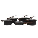 Ver imagem 1 de Jogo Panela Antiaderente Indução Revestimento Cerâmico Fantastic 10 Peças Preto