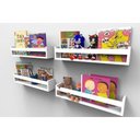 Ver imagem 3 de Prateleira Para Livros Infantil 60cm - 4 Peças MDF Branco