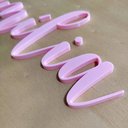 Ver imagem 3 de Adorno De Parede Família - Palavra Decorativa, Quadro, lettering - Toque 3D:Rosa