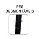 Ver imagem 2 de Churrasqueira Espetinho e Pé AB 1 Grelha 3 Espeto 83x44x30cm Duralar F009FOM