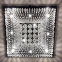 Ver imagem 1 de Lustre de Cristal K9 Legítimo Quadrado Base Inox 40x40 Cm