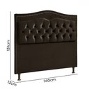 Ver imagem 5 de Cabeceira para Cama Casal 140cm Holanda Veludo Chocolate