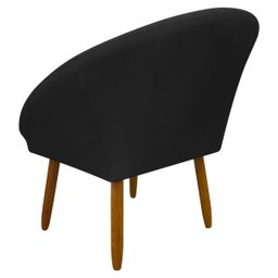Poltrona Decorativa para Sala Recepção Manicure Consultório Stella Suede - 5