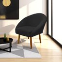 Ver imagem 1 de Poltrona Decorativa para Sala Recepção Manicure Consultório Stella Suede