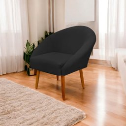 Poltrona Decorativa para Sala Recepção Manicure Consultório Stella Suede - 2