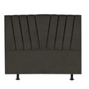 Ver imagem 2 de Cabeceira Estofada Queen 160CM Bélgica Linho Marrom - D A DECOR D&A Decor