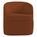Ver imagem 6 de Kit 2 Poltronas Giratória Decorativa para Sala Dandara K04 Bouclê Terracota - Mpozenato