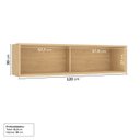 Ver imagem 4 de Armário Aéreo Planejado Porta Basculante Reflecta 120cm Nara CabeCasa MadeiraOriginals Marrom/Avena