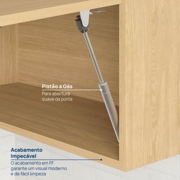 Armário Aéreo Porta Basculante Reflecta 120cm Nara CabeCasa MadeiraMadeira - 6