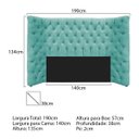 Ver imagem 3 de Cabeceira Casal Everest P02 140 cm para cama Box Suede - Doce Sonho Móveis CABECEIRA CASAL CABECEIRA