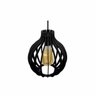 Pendente em Madeira - Drop Light - Preto - 2