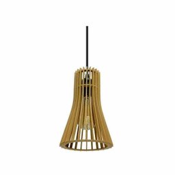 Pendente em Madeira - Short Funnel Light - Marfim - 3