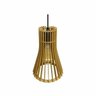 Pendente em Madeira - Short Funnel Light - Marfim - 4