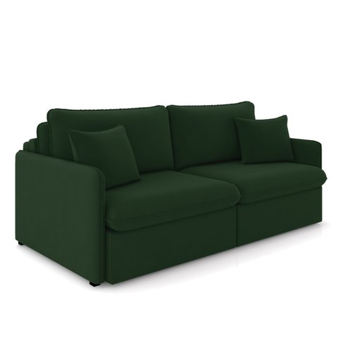 Sofá Retrátil Reclinável 2 Lugares 154cm Maili Veludo Verde K01 - D’Rossi