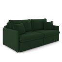 Ver imagem 1 de Sofá Retrátil Reclinável 2 Lugares 154cm Maili Veludo Verde K01 - D’Rossi