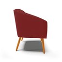 Ver imagem 7 de Poltrona Sala Decorativa Kit 2 Stella Pé Palito Castanho Veludo Marsala D03 - D’Rossi