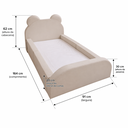 Ver imagem 3 de Cama Juvenil Montessoriana Lorena Espuma Ursinho Moderna