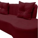 Ver mais imagens de Sofá 3 Lugares Orgânico Curvo Madrid 180cm Suede Marsala