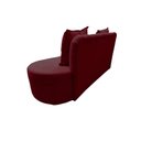 Ver imagem 7 de Sofá 3 Lugares Orgânico Curvo Madrid 180cm Suede Marsala