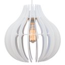 Ver imagem 5 de Kit 2 Pendente Lótus Poptem Branco Lustre Luminária 30cm Sala