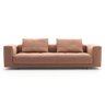 Sofá King Size 3 Lugares Revestimento em Sarja com Puff - LUD002:marrom - 4