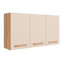 Ver imagem 1 de Armario de Cozinha Aéreo Intenza 120cm 3 Portas Freijó/off White Cristal - Nicioli