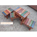 Ver imagem 2 de banquinho de manicuri resistente produzido em madeira maciça