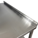Ver imagem 6 de Mesa de Aço Inox Industrial 140x70x90 Cm com 2 Prateleiras Plano Liso com Espelho Nortinox